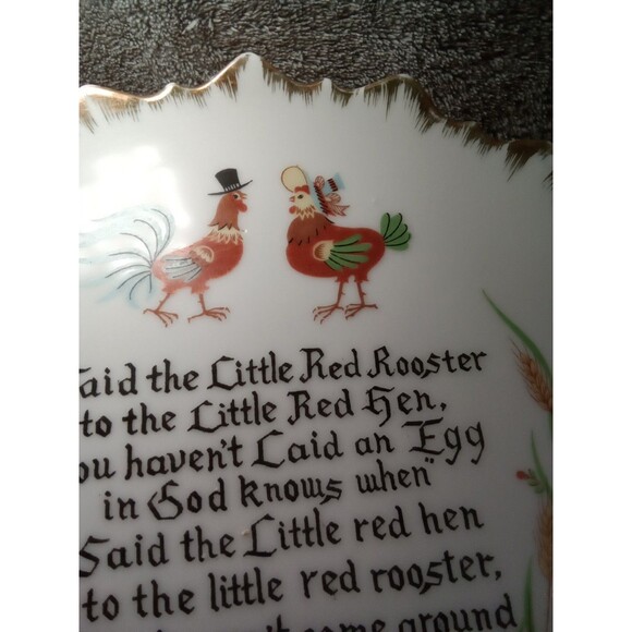 Vintage  Chicken‎ And Rooster Plate - Picture 6 of 10